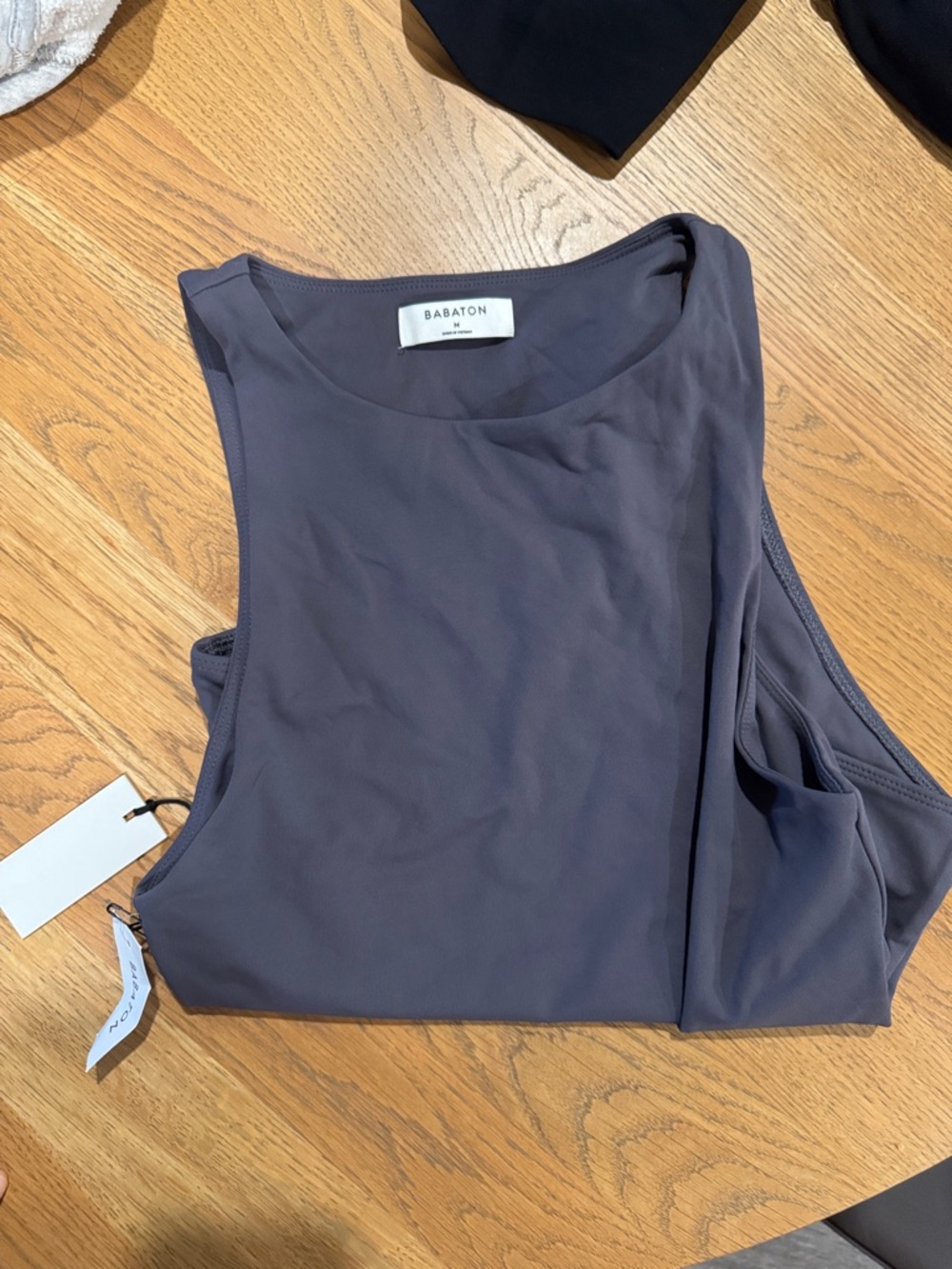 Babaton Slate Gray high neck bodysuit